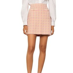 sandro louisa houndstooth skirt size 2 (medium)